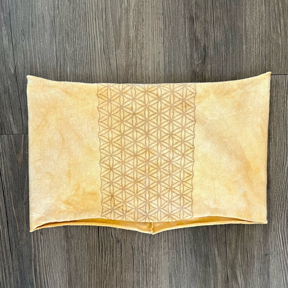 Wild Harvest Studio Flower of Life Bandeau in Yellow, Size M